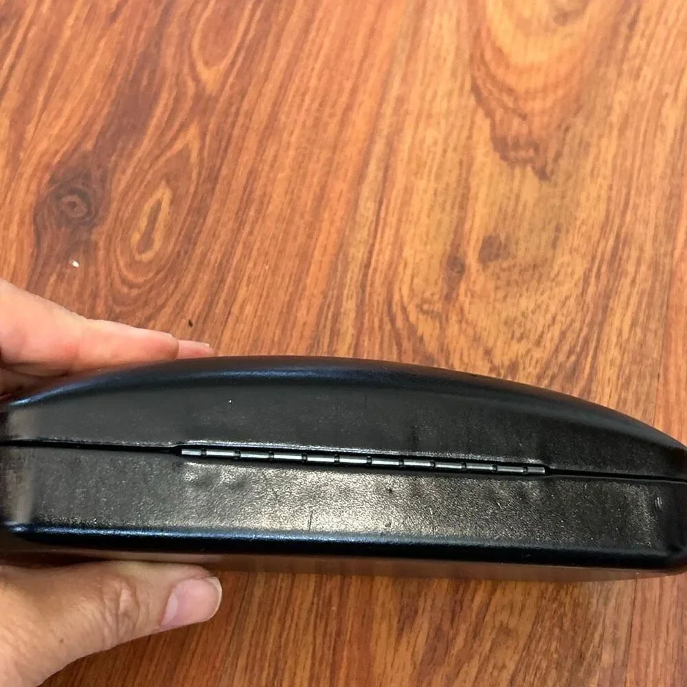 Coach black clam shell sunglasses eyeglass hard case.